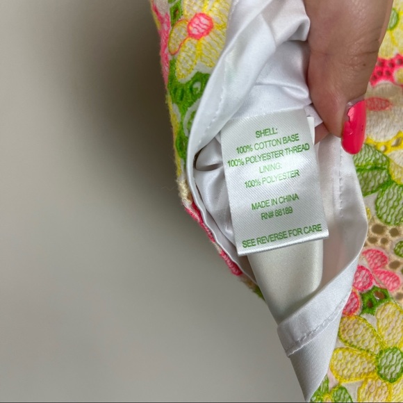 LILLY PULITZER FLORAL LACE MINI SKIRT SIZE 2 STYLE 48579W - Picture 14 of 16